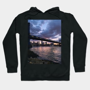 Sunset over the Manhattan Bridge Hoodie